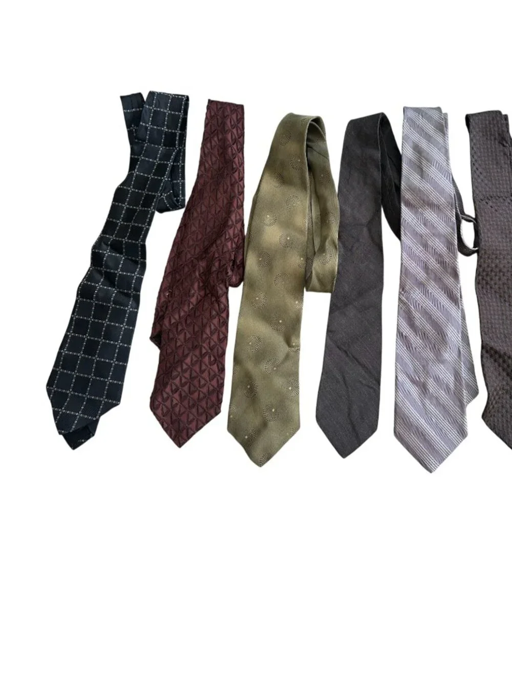 DONNA KARAN Men's Vintage Lot of 7 Neck Ties